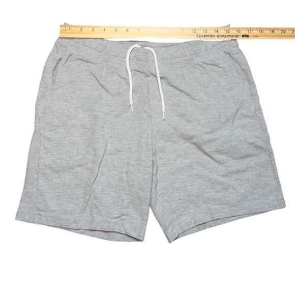 American Apparel Sweat Shorts – Heather Gray Minimalist Loungewear - Picture 4 of 5